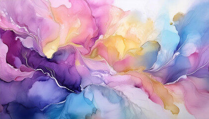 Obraz premium Close-Up of Watercolor Painting
