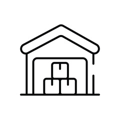 Warehouse vector icon