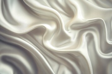 Obraz premium White gray satin texture that is white silver fabric silk panorama background with beautiful soft blur pattern natural , ai