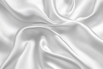 Fototapeta premium White gray satin texture that is white silver fabric silk panorama background with beautiful soft blur pattern natural , ai