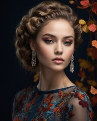 Fototapeta premium Autumn beauty mood picture.