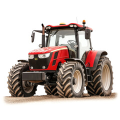 Obraz premium Tractor Plough Isolated