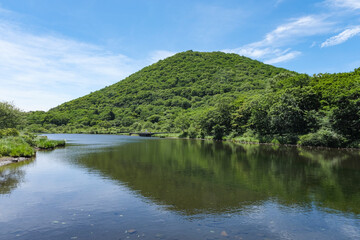 Fototapeta premium 赤城山にある湿原帯の覚満淵