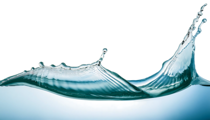 fresh natural water isolated on transparent background, png fresh water cutout