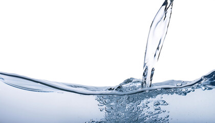 fresh natural water isolated on transparent background, png fresh water cutout