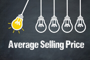 Fototapeta premium Average Selling Price 