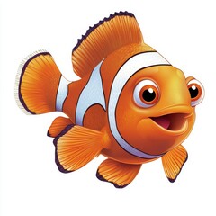 vector graphic of a clownfish