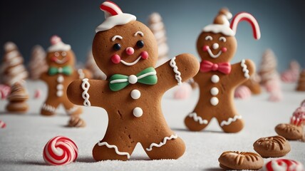 Fototapeta premium christmas gingerbread person