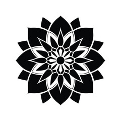 Round ornament frame or Circular pattern in the form of mandalas on a white background is composed of a large round for decoration as well as ethnic elements Arabic ornaments