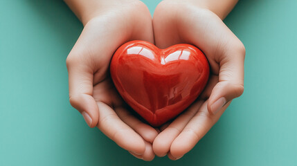 Obraz premium hands holding heart