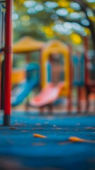 Blurred playground background