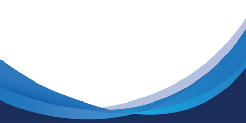 blue wavy layered background vector illustration isolated on white background copy space for digital online social media and websites.