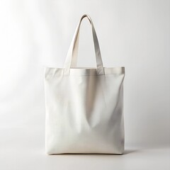 canvas tote empty white bag mockup - Generative AI