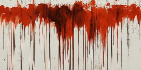 red paint splatter on white wall background, Red blood splatter on a grunge wall, horror wall, halloween wall, red vintage, retro,red splash dripped blood textured wall,banner poster design walll	
