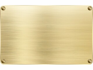 Naklejka premium Blank brass plate