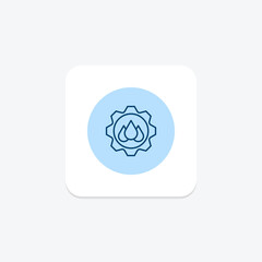 Sustainable Water Management line icon , vector, pixel perfect, illustrator file