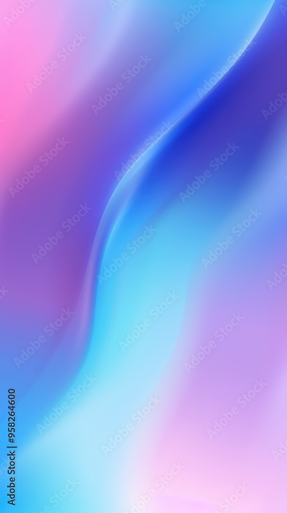 Sticker abstract blue and pink