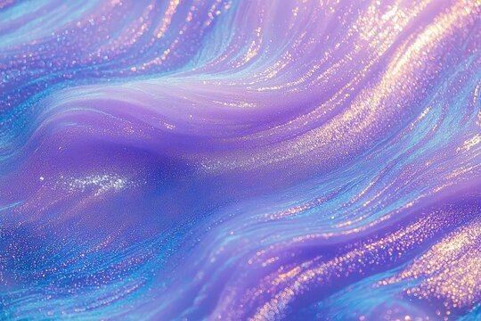 Shiny purple and blue waves