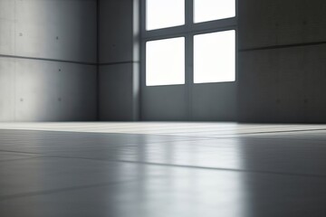 Obraz premium empty room with windows