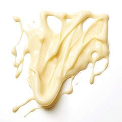 Milk cream isolated on a white background