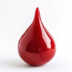 Obraz premium blooddrop artistry isolated on white background