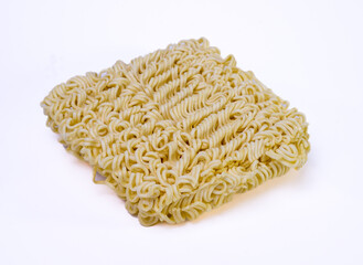 Instant noodles, isoletad, white background