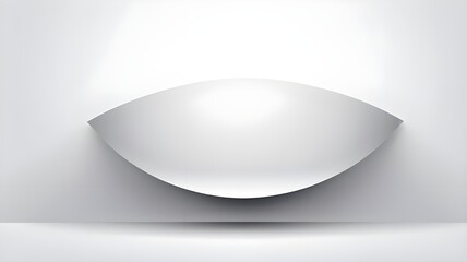 A minimalistic composition featuring, clean geometric shapes on a pure white background.