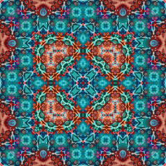 Square seamless pattern. the texture is symmetrically woven