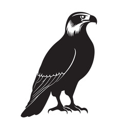 Fototapeta premium Eagle in cartoon, doodle style . Image for t-shirt, web, mobile apps and ui. Isolated 2d vector illustration in logo, icon, sketch style, Eps 10, black and white. AI Generative