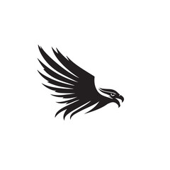 Fototapeta premium Eagle in cartoon, doodle style . Image for t-shirt, web, mobile apps and ui. Isolated 2d vector illustration in logo, icon, sketch style, Eps 10, black and white. AI Generative