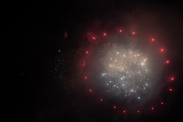 fireworks in the night sky