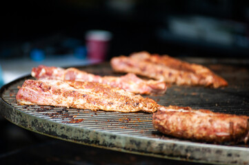 Summer street food festival outdoor