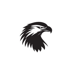 Fototapeta premium Eagle in cartoon, doodle style . Image for t-shirt, web, mobile apps and ui. Isolated 2d vector illustration in logo, icon, sketch style, Eps 10, black and white. AI Generative