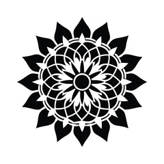 Round ornament frame or Circular pattern in the form of mandalas on a white background is composed of a large round for decoration as well as ethnic elements Arabic ornaments