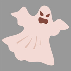 spooky flying ghost