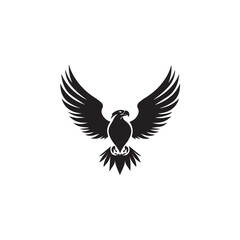 Obraz premium Eagle in cartoon, doodle style . Image for t-shirt, web, mobile apps and ui. Isolated 2d vector illustration in logo, icon, sketch style, Eps 10, black and white. AI Generative