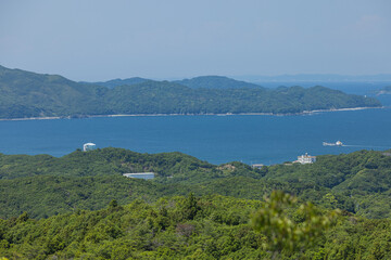 Fototapeta premium 日本 三重県鳥羽市のパールロード沿いにある鳥羽展望台から見える太平洋