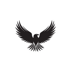 Fototapeta premium Eagle in cartoon, doodle style . Image for t-shirt, web, mobile apps and ui. Isolated 2d vector illustration in logo, icon, sketch style, Eps 10, black and white. AI Generative