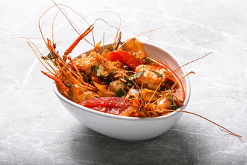 Thai traditional Tom Yum soup