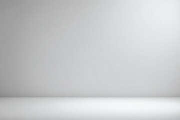 Abstract white studio background for product presentation