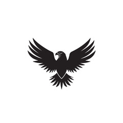 Obraz premium Eagle in cartoon, doodle style . Image for t-shirt, web, mobile apps and ui. Isolated 2d vector illustration in logo, icon, sketch style, Eps 10, black and white. AI Generative