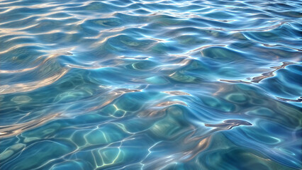 Obraz premium Texture of water with slight ripples in realistic style