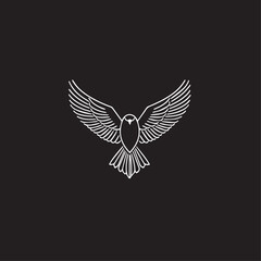 Obraz premium Eagle in cartoon, doodle style . Image for t-shirt, web, mobile apps and ui. Isolated 2d vector illustration in logo, icon, sketch style, Eps 10, black and white. AI Generative