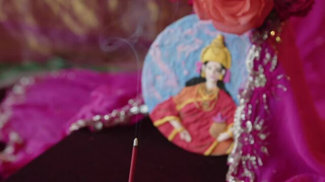 Ritual of offering to the Hindu goddess Parvati