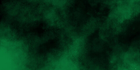 abstract cloud and vapor texture background. Black and Green smoke aquarelle smudge illustration smooth grungy smokey light green colors ink glow. green color powder explosion