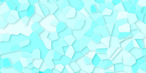 Abstract light blue broken stained-glass background with colorful line. geometric seamless pattern with 3d shapes triangle background. colorful low poly crystal mosaic and tiles background pattern.