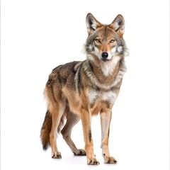 Fototapeta premium Arabian Wolf on Transparent Background isolated 