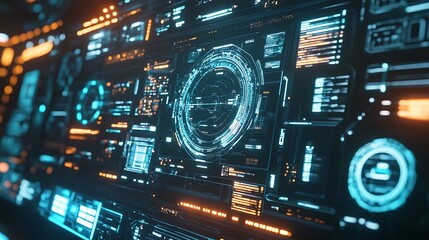 Fototapeta premium Futuristic Technology Interface