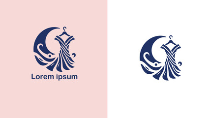 Fashion Style Trend Vogue unique logo design illustration