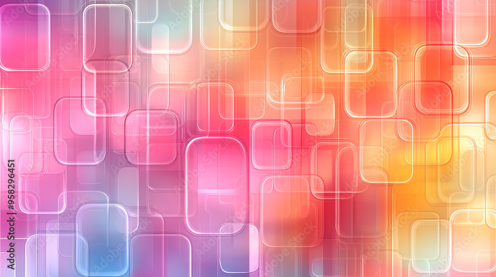 Poster vibrant abstract background with colorful patterns and soft shapes created using blended hues in a m
